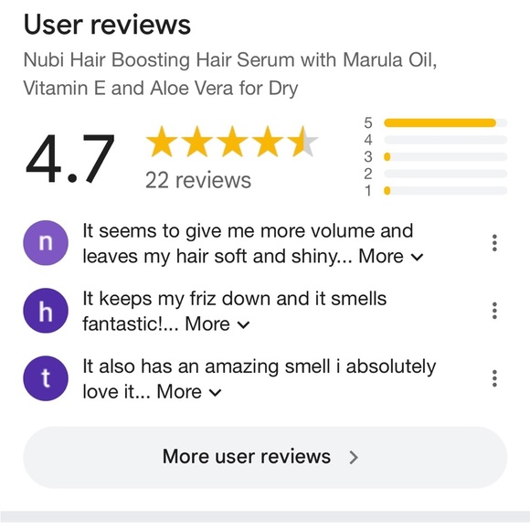 New in Box! 3 Nubi Boosting Hair Serum Treatment for Dull, Damaged, Frizzy Hair - Picture 8 of 8